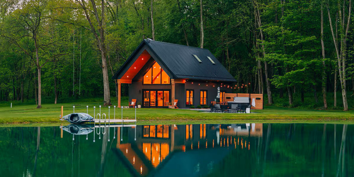 Custom Home on Private Lake